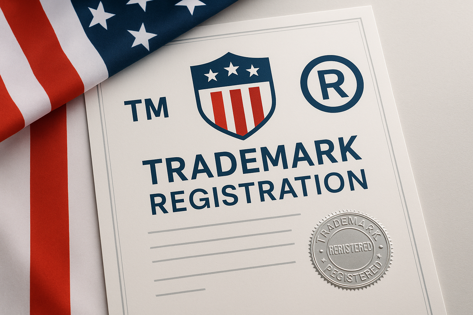 Passend zu bestehenden Bilder ein Bild das die Markenanmeldung in den USA wiederspiegelt